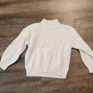 Old Navy White Mock Turtleneck Sweater